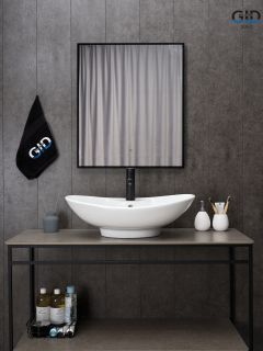 Раковина Gid N9004 51205 накладная белая 65x43.5x20